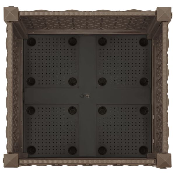 vidaXL Ζαρντινιέρα 40 x 40 x 23 εκ. από Πολυπροπυλένιο