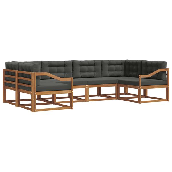 vidaXL &Sigma;&epsilon;&iota;&rho;ά &Kappa;&alpha;&nu;&alpha;&pi;έ &Epsilon;&xi;&omega;&tau;&epsilon;&rho;&iota;&kappa;&omicron;ύ &mu;&epsilon; &mu;&alpha;&xi;&iota;&lambda;ά&rho;&iota; 6 pcs &Phi;&upsilon;&sigma;&iota;&kappa;ό &kappa;&alpha;&iota; &Alpha;&nu;&theta;&rho;&alpha;&kappa;ί