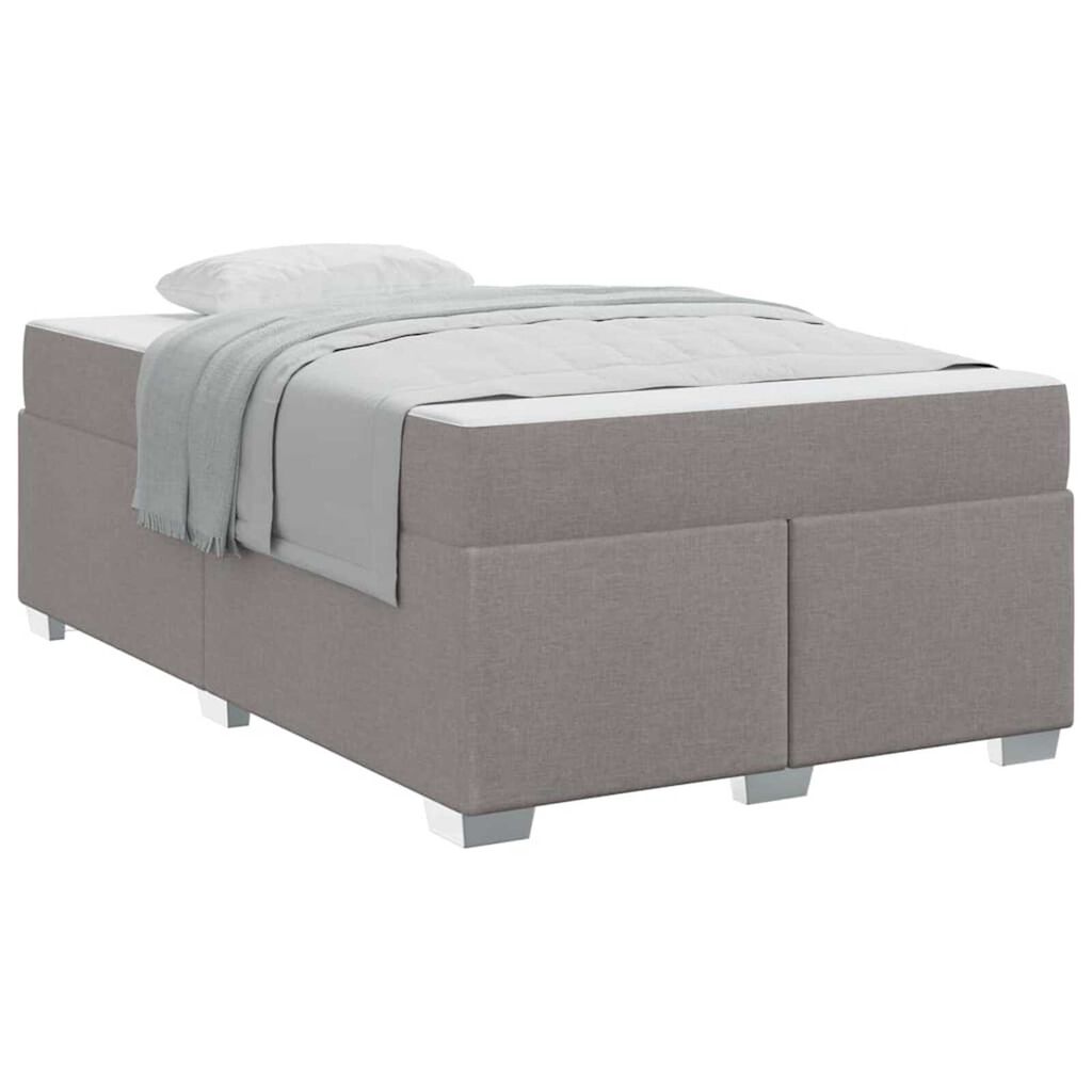 vidaXL Σκελετός Κρεβατιού Taupe 120 x 190 cm ύφασμα