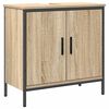 vidaXL Σετ Επίπλων Μπάνιου με ράφι με πόρτα 2 pcs Καφέ 60 x 30 x 60 cm