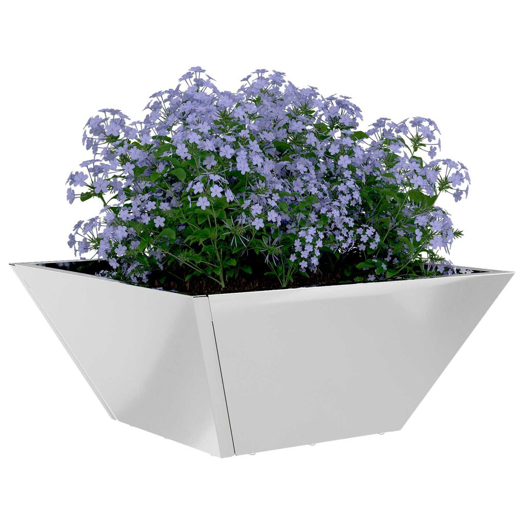vidaXL Γλάστρα Κήπου 35x35x15 εκ από Γαλβανισμένο Χάλυβα.