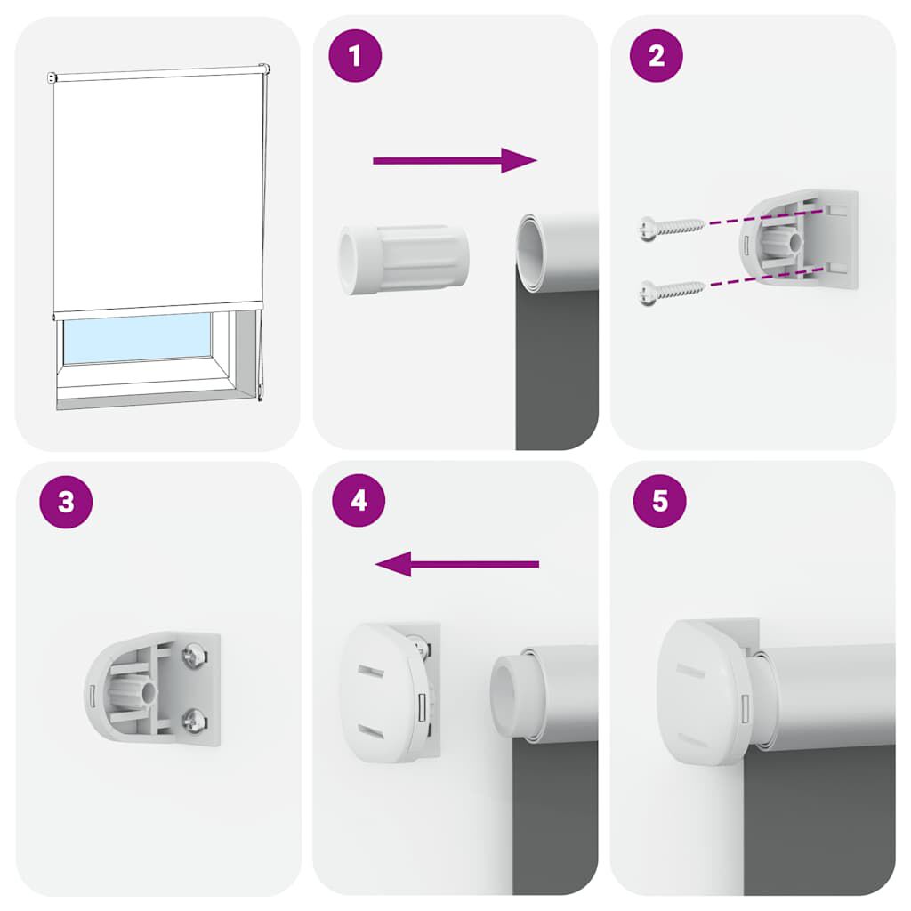 vidaXL Ρολέρ Μπλακάουτ ανοιχτό γκρι 75x175 cm Πλάτος υφάσματος 70,7cm