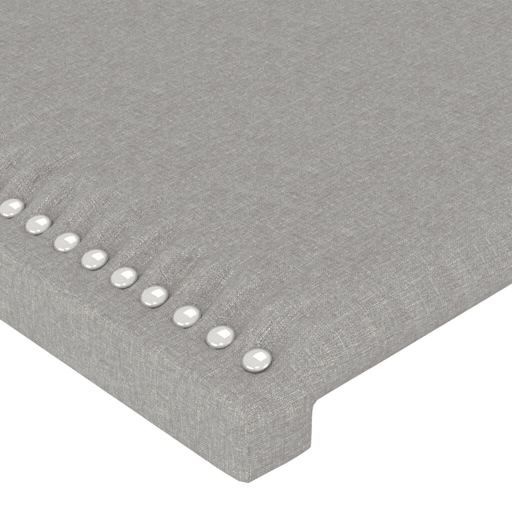 vidaXL Κρεβάτι Boxspring με Στρώμα Ανοιχτό Γκρι 120x200 εκ. Υφασμάτινο