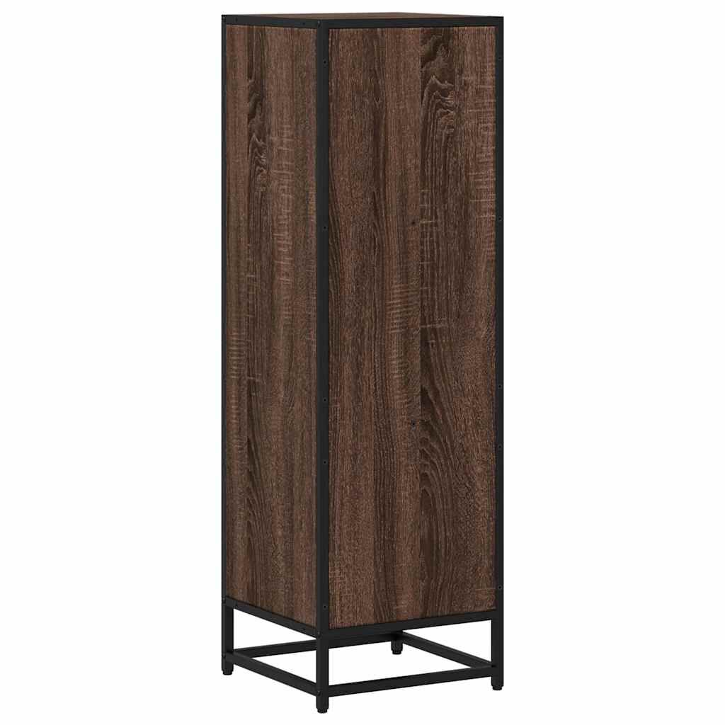 vidaXL Βιβλιοθήκη Καφέ Δρυς 33,5x33x107,5 εκ. από Επεξεργασμένο Ξύλο