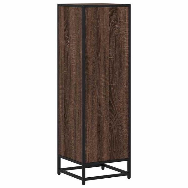 vidaXL Βιβλιοθήκη Καφέ Δρυς 33,5x33x107,5 εκ. από Επεξεργασμένο Ξύλο
