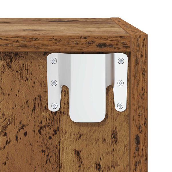 vidaXL 2 pcs Παλιό ξύλο 37 x 37 x 142.5 εκ Επεξεργασμένο ξύλο