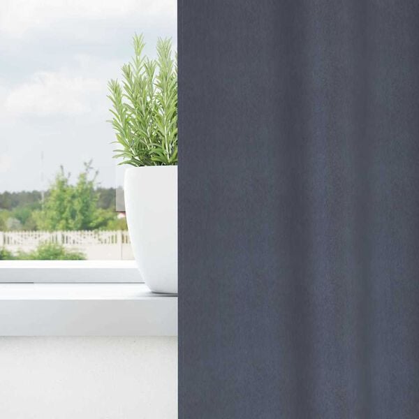 vidaXL &Kappa;&omicron;&upsilon;&rho;&tau;ί&nu;&epsilon;&sigmaf; &Mu;&alpha;ύ&rho;&eta;&sigmaf; Ύ&phi;&alpha;&nu;&sigma;&eta;&sigmaf; &mu;&epsilon; &Delta;&alpha;&chi;&tau;&upsilon;&lambda;ί&delta;&iota;&alpha; 2 pcs &Alpha;&nu;&theta;&rho;&alpha;&kappa;ί