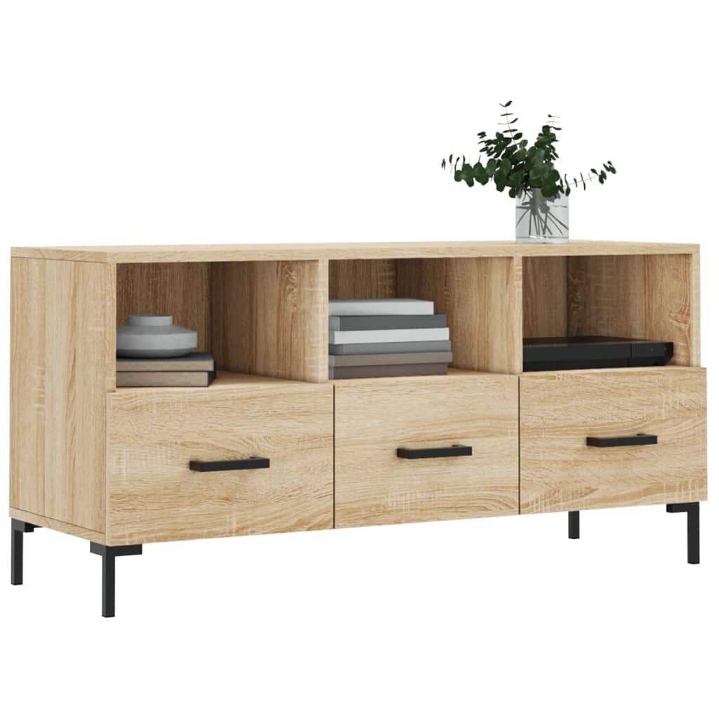 vidaXL Έπιπλο Τηλεόρασης Sonoma Δρυς 102 x 36 x 50 εκ. Επεξεργ. Ξύλο