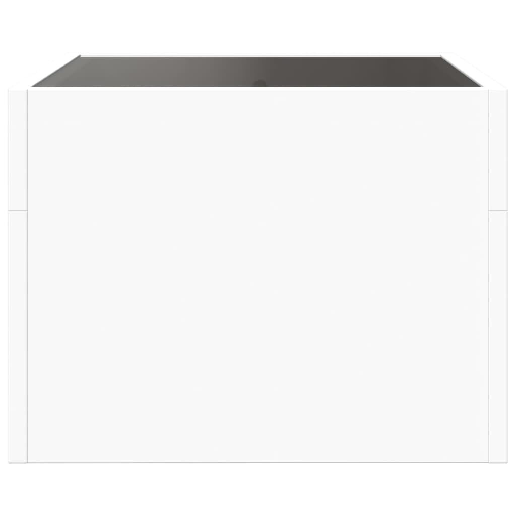 vidaXL Κομοδίνο Άπειρο Φως LED Λευκό 40x40x30 εκ.
