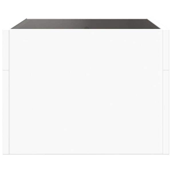 vidaXL Κομοδίνο Άπειρο Φως LED Λευκό 40x40x30 εκ.
