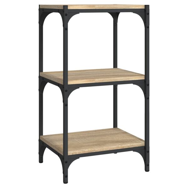 vidaXL Βιβλιοθήκη Sonoma Δρυς 40x33x70,5 εκ. Επεξεργ. Ξύλο & Ατσάλι