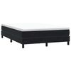 vidaXL Box Spring &Kappa;&rho;&epsilon;&beta;ά&tau;&iota; &chi;&omega;&rho;ί&sigmaf; &sigma;&tau;&rho;ώ&mu;&alpha; &Mu;&alpha;ύ&rho;&omicron; 140x210 cm &Beta;&epsilon;&lambda;&omicron;ύ&delta;&iota;&nu;&omicron;