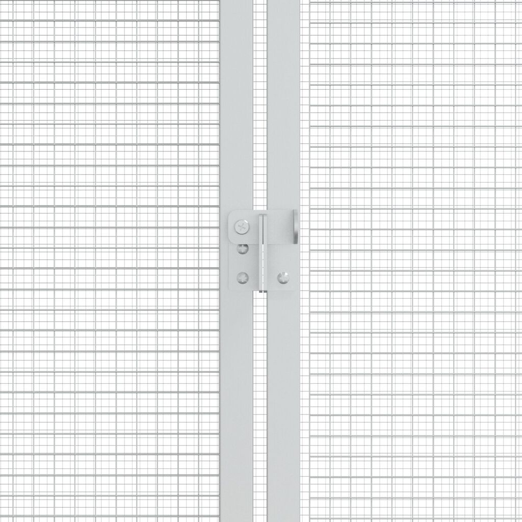 Κλουβί πουλιών vidaXL Ανθρακί 209x202x214 εκ. Ατσάλι