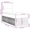 vidaXL Κρεβάτι Boxspring με Στρώμα Taupe 80x200 εκ. Υφασμάτινο