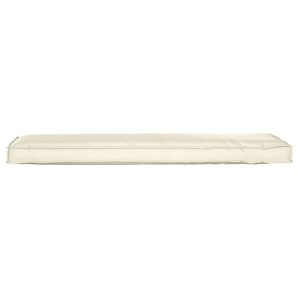 vidaXL Μαξιλάρι Παλέτας για Παγκάκι Κρεμ 140x40x8 εκ από Oxford