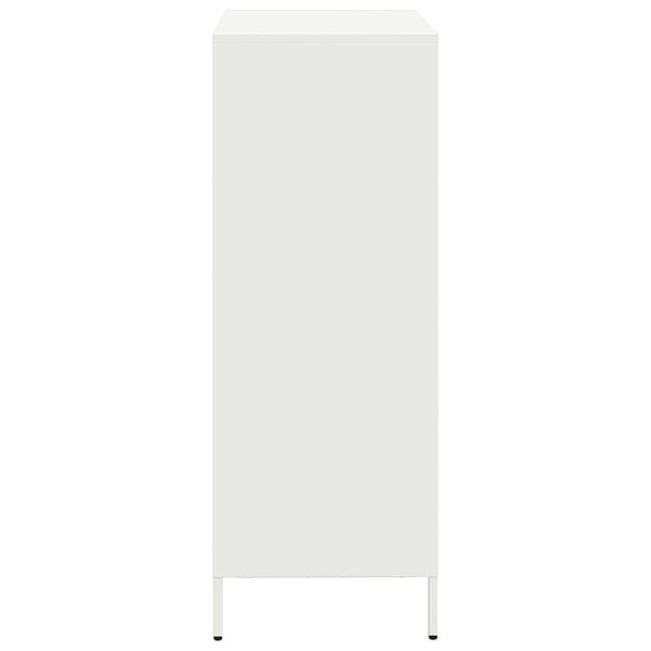 vidaXL Ντουλάπα Λευκό 68x39x103,5 εκ. από Χάλυβα