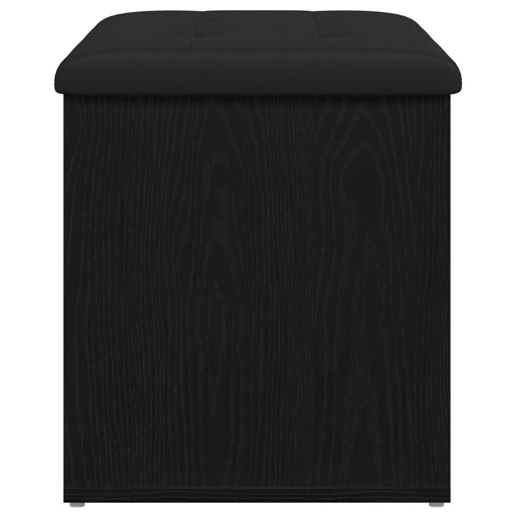 vidaXL Παγκάκι αποθήκευσης Μαύρο Δρυς 60x40x45 εκ. Επεξεργασμένο Ξύλο