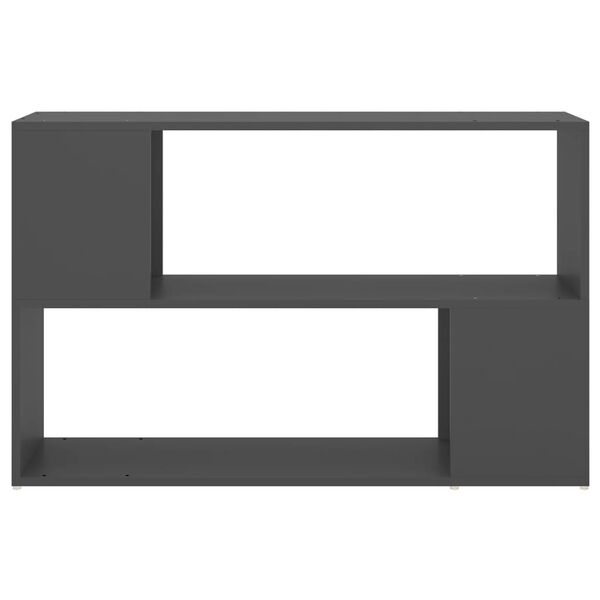 vidaXL Βιβλιοθήκη Γκρι 100 x 24 x 63 εκ. από Μοριοσανίδα