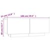 vidaXL Έπιπλο Τηλεόρασης Καπνιστή Δρυς 100x35x40 εκ. Επεξ. Ξύλο