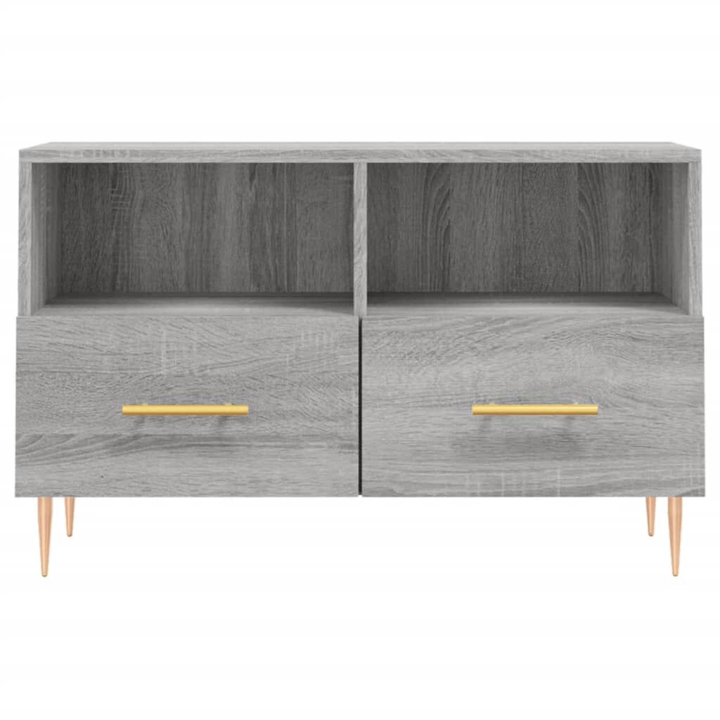 vidaXL Έπιπλο Τηλεόρασης Γκρι Sonoma 80x36x50 εκ. από Επεξεργ. Ξύλο
