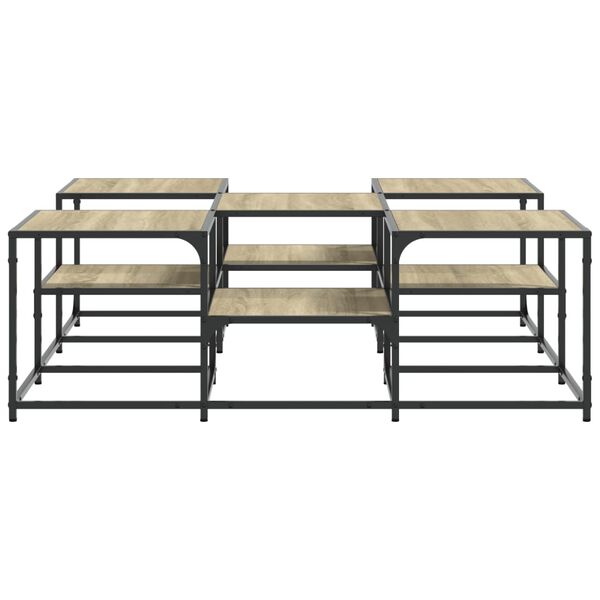 vidaXL Τραπεζάκι Σαλονιού Sonoma Δρυς 121x121x40 εκ Επεξεργασμένο Ξύλο