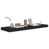 vidaXL Ράφια Τοίχου 4 τεμ. Μαύρα 80x23,5x3,8 εκ. MDF