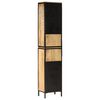 vidaXL Ντουλάπι Μπάνιου 40 x 27 x 180 εκ. Σίδηρο και Μασίφ Ξύλο Μάνγκο