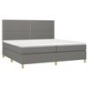 vidaXL &Kappa;&rho;&epsilon;&beta;ά&tau;&iota; Boxspring &mu;&epsilon; &Sigma;&tau;&rho;ώ&mu;&alpha; & LED &Sigma;&kappa;.&Gamma;&kappa;&rho;&iota; 200x200&epsilon;&kappa;. &Upsilon;&phi;&alpha;&sigma;&mu;ά&tau;&iota;&nu;&omicron;