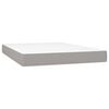 vidaXL &Kappa;&rho;&epsilon;&beta;ά&tau;&iota; Boxspring &mu;&epsilon; &Sigma;&tau;&rho;ώ&mu;&alpha; & LED &Alpha;&nu;.&Gamma;&kappa;&rho;&iota; 140x190&epsilon;&kappa;. &Upsilon;&phi;&alpha;&sigma;&mu;ά&tau;&iota;&nu;&omicron;