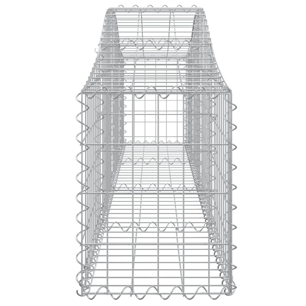 vidaXL Συρματοκιβώτια Τοξωτά 12 τεμ. 200x30x40/60 εκ. Γαλβαν. Ατσάλι