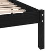 vidaXL Πλαίσιο Κρεβατιού Μαύρο 160 x 200 εκ. από Μασίφ Ξύλο Πεύκου
