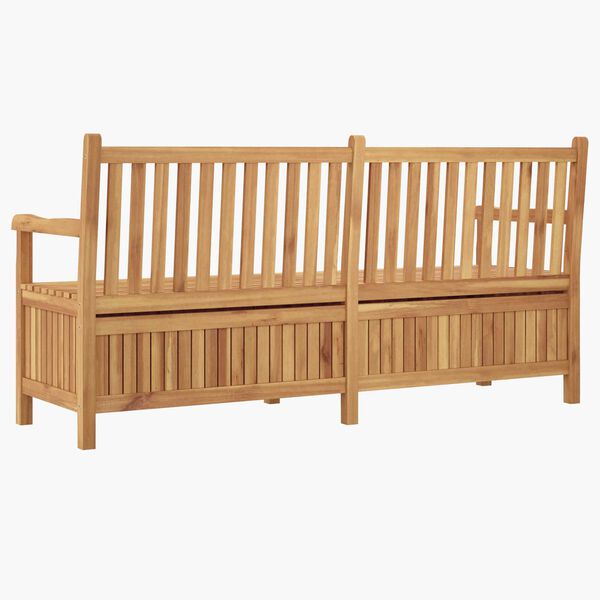 vidaXL Πάγκος Αποθήκευσης Κήπου Καφέ 228 x 60 x 90 εκ Μασίφ ξύλο teak