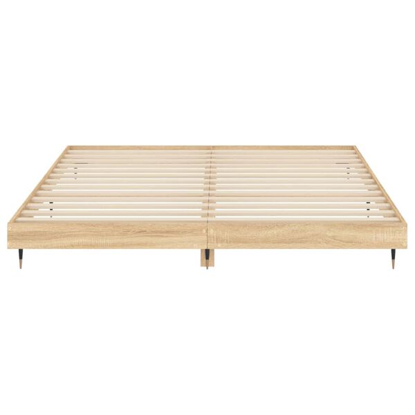 vidaXL Πλαίσιο κρεβατιού χωρίς στρώμα 180x200 εκ. Επεξεργασμένο Ξύλο