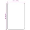 vidaXL Πατάκι μπάνιου Πράσινο 60 x 90 cm Πολυπροπυλένιο