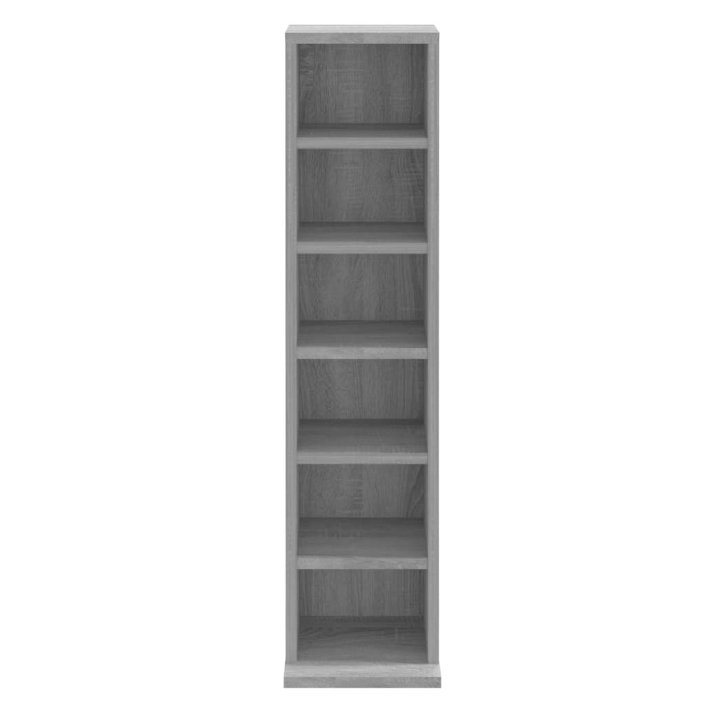 vidaXL Έπιπλο για CD Γκρι Sonoma 21x20x88 εκ. από Επεξεργασμένο Ξύλο