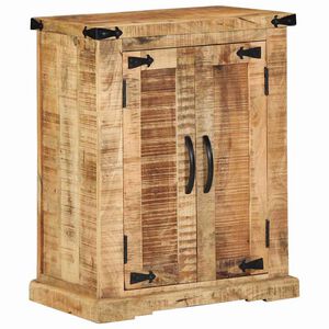 vidaXL Πλαϊνό γραφείο Καφέ 55 x 35 x 70 cm ακατέργαστο ξύλο μάνγκο