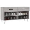 vidaXL Παπουτσοθήκη Γκρι Sonoma 102x35x55 εκ. από Επεξεργασμένο Ξύλο