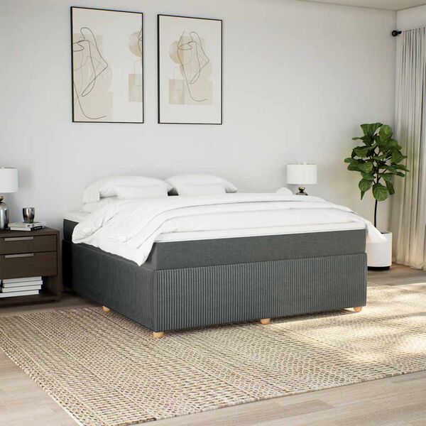 vidaXL &Kappa;&rho;&epsilon;&beta;ά&tau;&iota; Boxspring &mu;&epsilon; &Sigma;&tau;&rho;ώ&mu;&alpha; &Sigma;&kappa;&omicron;ύ&rho;&omicron; &Gamma;&kappa;&rho;&iota; 180x200 &epsilon;&kappa; &Upsilon;&phi;&alpha;&sigma;&mu;ά&tau;&iota;&nu;