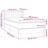 vidaXL &Kappa;&rho;&epsilon;&beta;ά&tau;&iota; Boxspring &mu;&epsilon; &Sigma;&tau;&rho;ώ&mu;&alpha; &Rho;&omicron;&zeta; 80 x 200 &epsilon;&kappa;. &Beta;&epsilon;&lambda;&omicron;ύ&delta;&iota;&nu;&omicron;