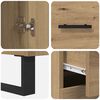 vidaXL Highboard &mu;&epsilon; &sigma;&upsilon;&rho;&tau;ά&rho;&iota; 2 pcs Artisan Oak &Epsilon;&pi;&epsilon;&xi;&epsilon;&rho;&gamma;&alpha;&sigma;&mu;έ&nu;&omicron; &xi;ύ&lambda;&omicron;