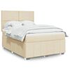 vidaXL &Kappa;&rho;&epsilon;&beta;ά&tau;&iota; Boxspring &mu;&epsilon; &Sigma;&tau;&rho;ώ&mu;&alpha; &Kappa;&rho;&epsilon;&mu; 140x190 &epsilon;&kappa;. &Upsilon;&phi;&alpha;&sigma;&mu;ά&tau;&iota;&nu;&omicron;