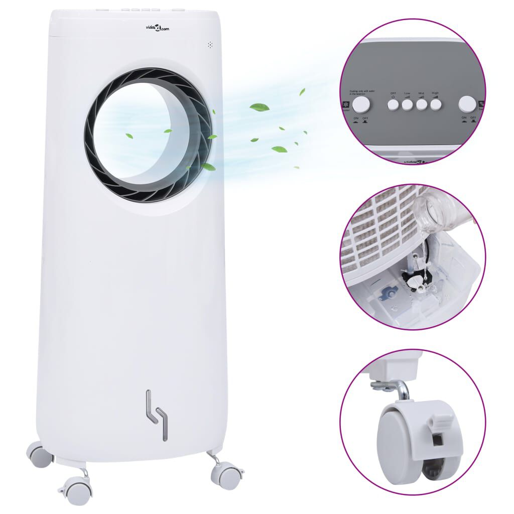 vidaXL Air Cooler Φορητό 2 σε 1 80 W
