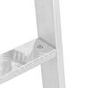 vidaXL Σκάλα Dock 3 Σκαλοπατιών Ασημί 58 x 77 x 144 εκ Αλουμίνιο