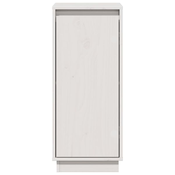 vidaXL Ντουλάπια 2 τεμ. Λευκά 31,5 x 34 x 75 εκ. από Μασίφ Ξύλο Πεύκου