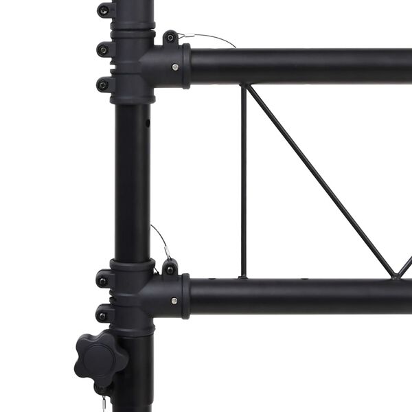 vidaXL Βάση Φωτισμού Μαύρη 238 x 115 x (180-300) εκ. Ατσάλινη