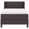 vidaXL Κρεβάτι box spring με στρώμα με στρώμα Σκούρο Καφέ 80 x 200 cm