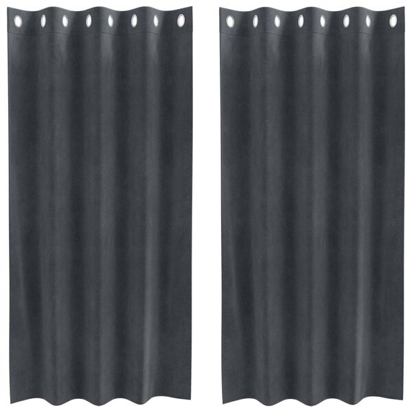 vidaXL &Kappa;&omicron;&upsilon;&rho;&tau;ί&nu;&epsilon;&sigmaf; &sigma;&upsilon;&sigma;&kappa;ό&tau;&iota;&sigma;&eta;&sigmaf; 2 pcs &Alpha;&nu;&omicron;&iota;&chi;&tau;ό &gamma;&kappa;&rho;&iota; 140 x 175 cm &Beta;&epsilon;&lambda;&omicron;ύ&delta;&omicron;