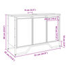 vidaXL Ντουλάπι Νιπτήρα Μπάνιου Καφέ Δρυς 91x35x60 εκ. Επεξ. Ξύλο