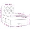 vidaXL &Kappa;&rho;&epsilon;&beta;ά&tau;&iota; Boxspring &mu;&epsilon; &Sigma;&tau;&rho;ώ&mu;&alpha; &Kappa;&rho;&epsilon;&mu; 120x200 &epsilon;&kappa;. &Upsilon;&phi;&alpha;&sigma;&mu;ά&tau;&iota;&nu;&omicron;