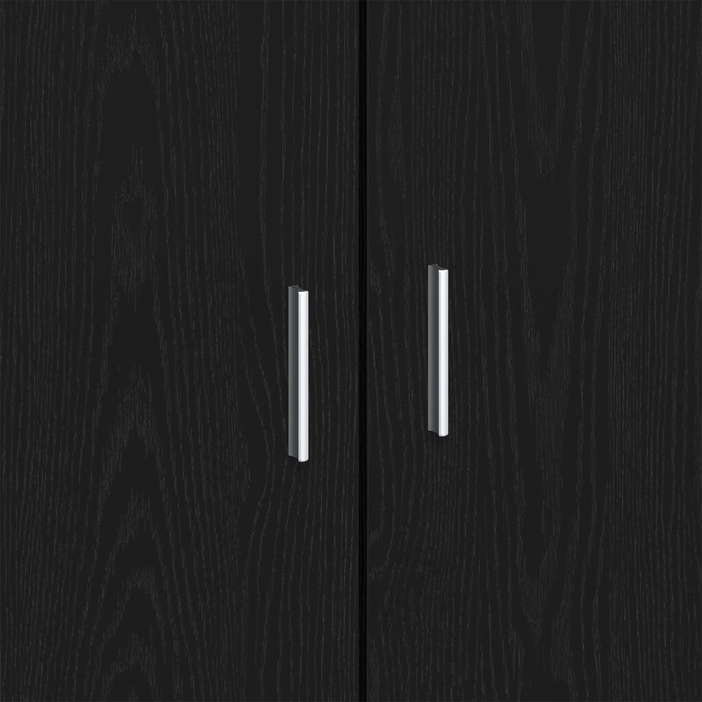 vidaXL Μπουφές Μαύρη Δρυς 92x35x75 εκ. Κατασκευασμένο ξύλο